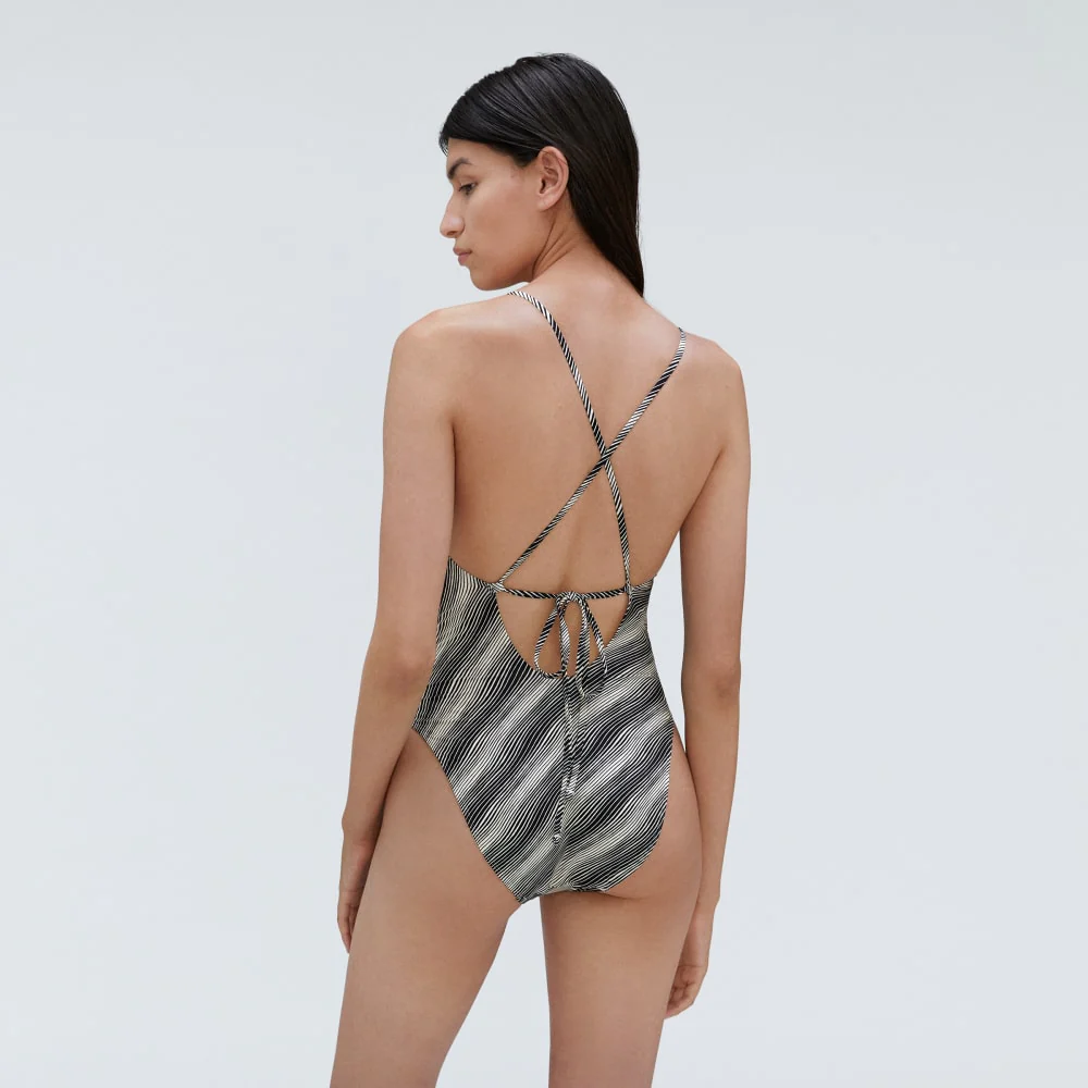 The String One-Piece |  Black / Canvas