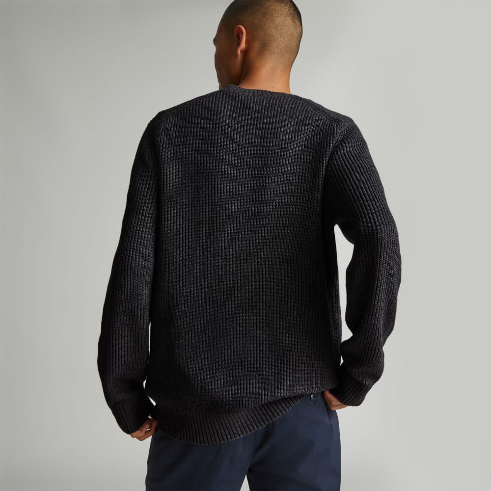 The No-Sweat Ribbed Crew | Heather Ash