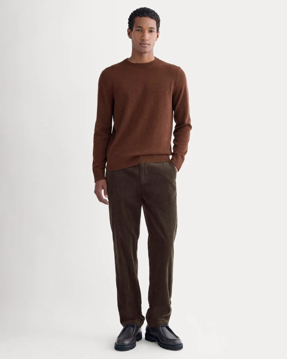 The Cashmere Crew | Heathered Mahogany