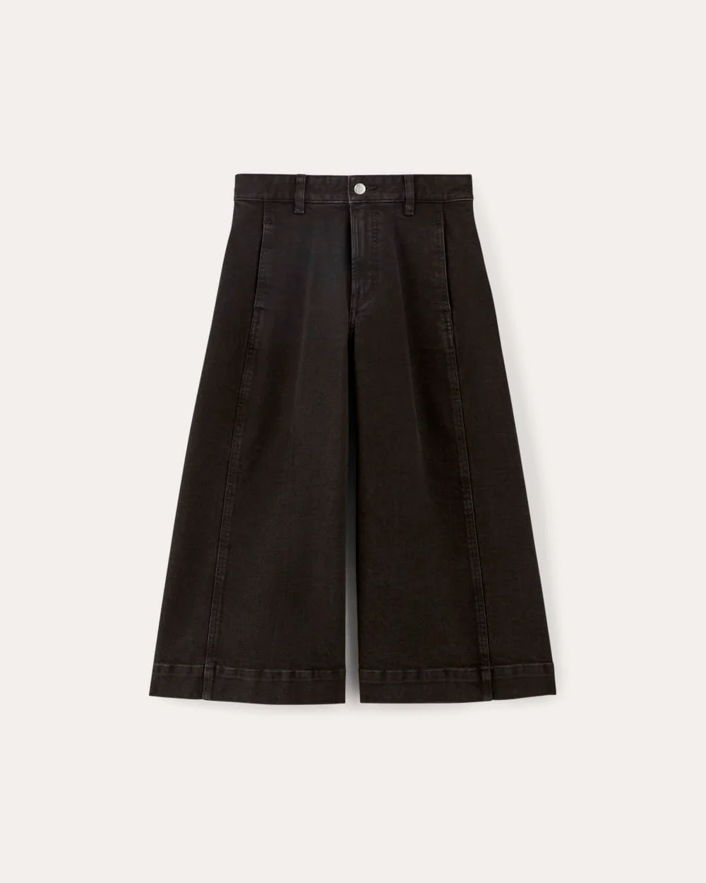 The Denim Culotte | Tumbled Black