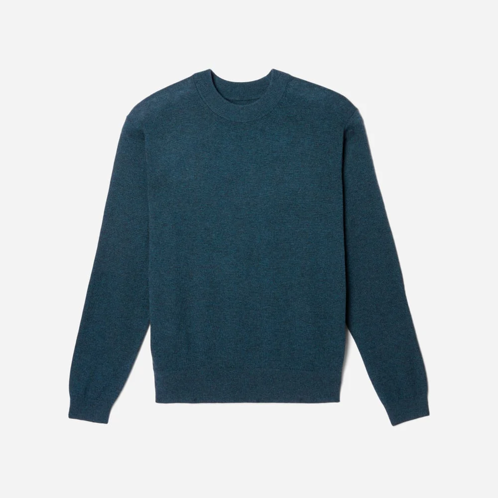 The Merino-Blend Crewneck Sweater | Deep Teal