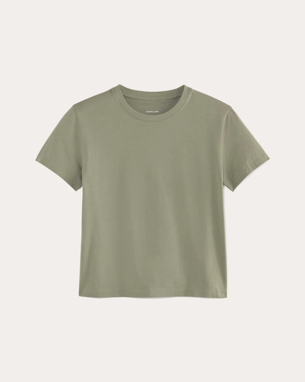 The Box-Cut Tee in Essential Cotton | Sage Green | No Pocket
