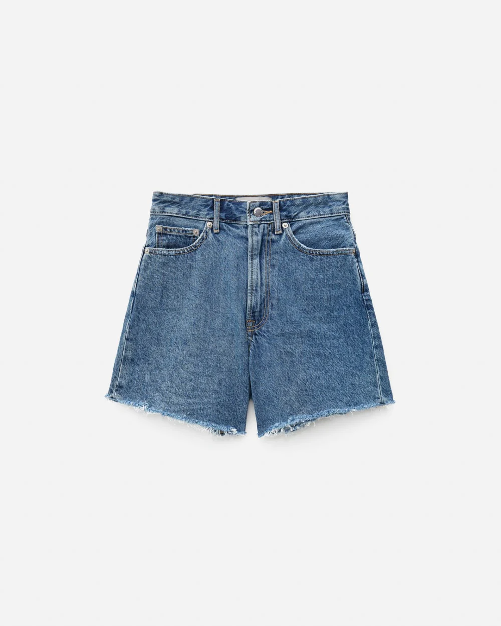 The A-Line Denim Short | Medium Indigo