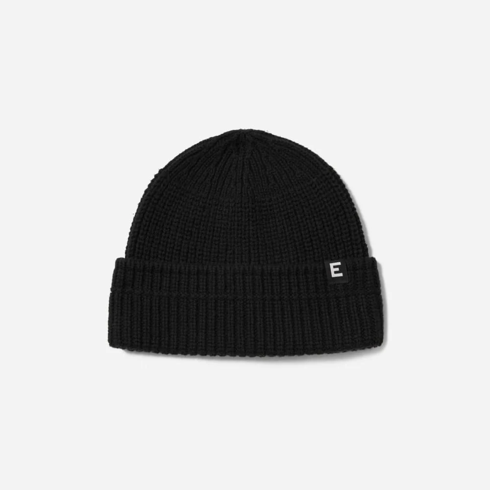 The Organic Cotton Chunky Beanie | Black