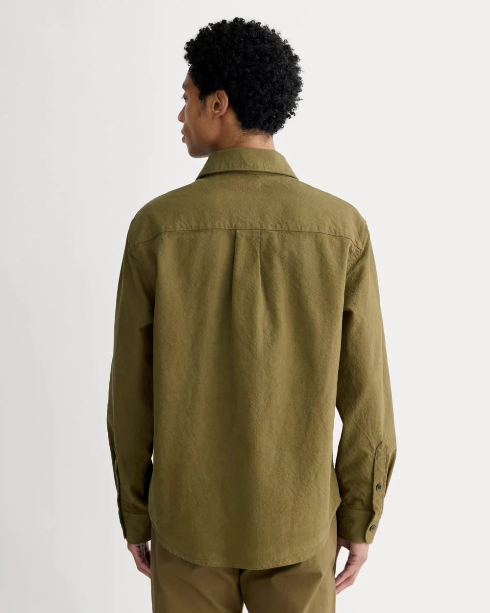 The Canvas Organic Cotton Overshirt | Olive