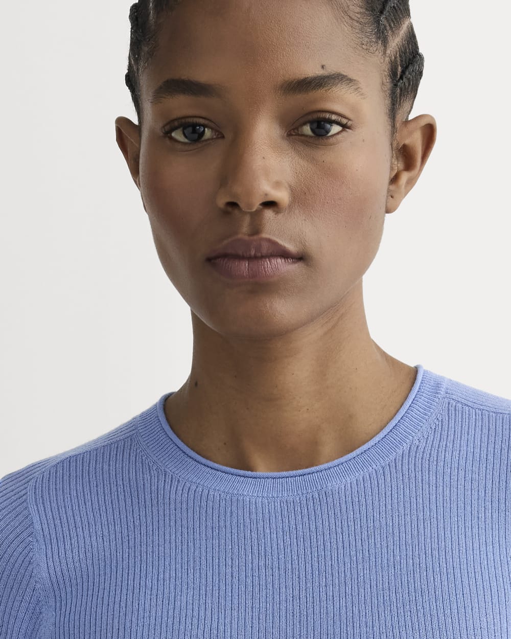 The Sweater Tee in Ultrasoft Merino | Bluebell