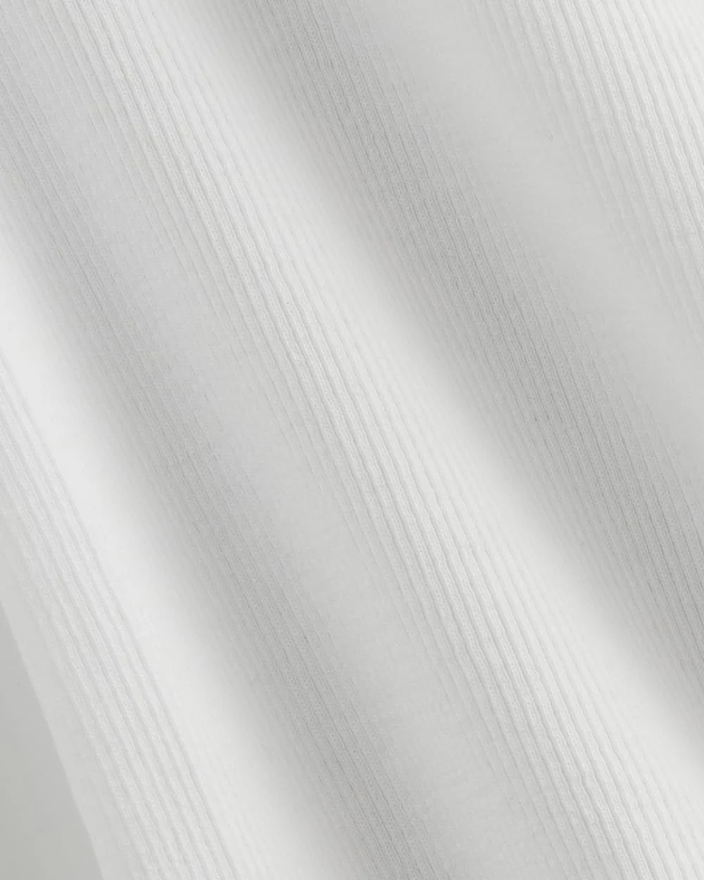 The Luxe Rib Scoop-Neck Tee | White