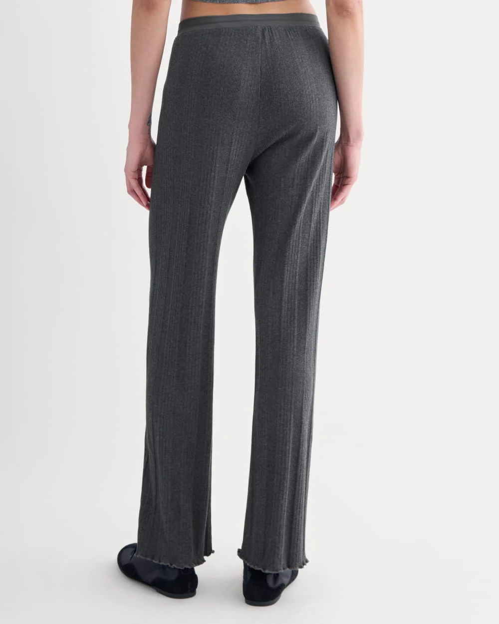 Lounge Rib Pant | Heathered Soot