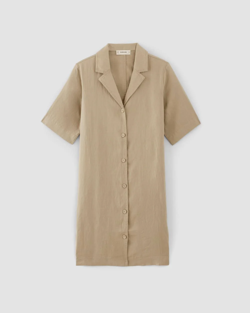 The Shirtdress in Linen | Trench Coat Khaki