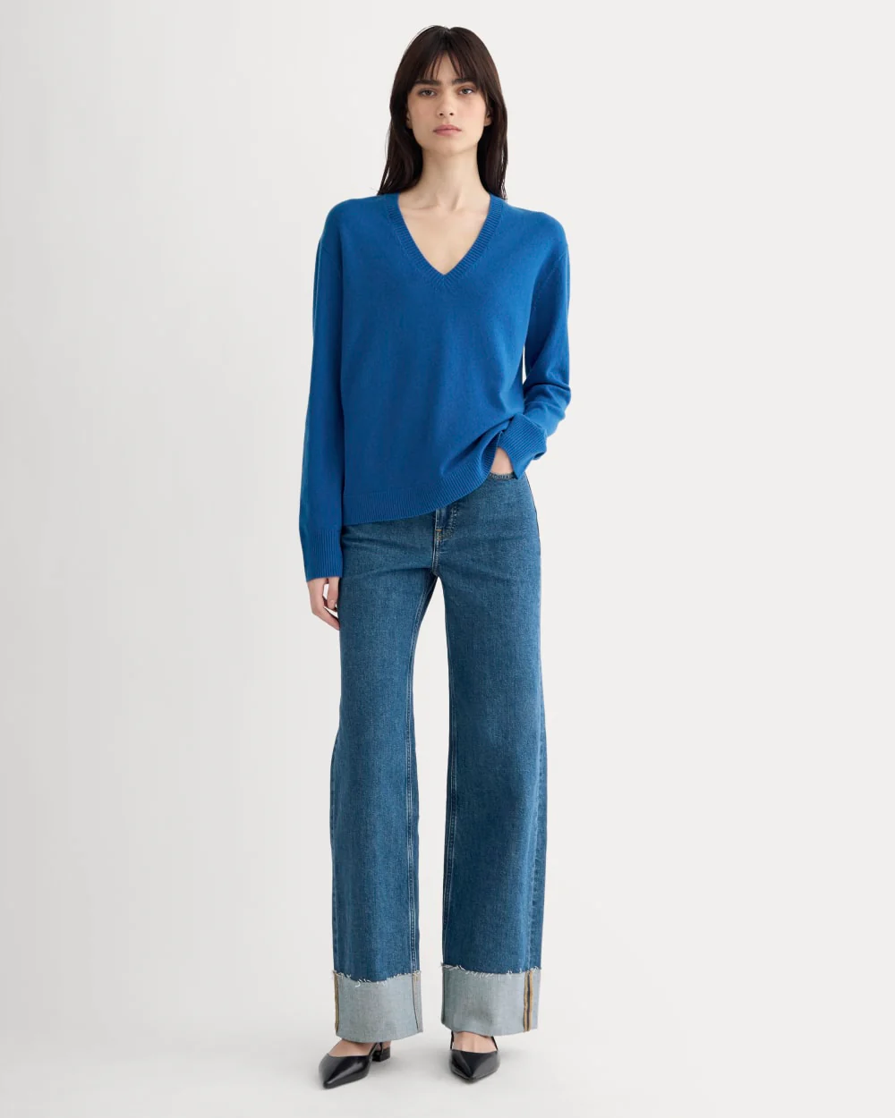 The Classic V in Cashmere | Classic Blue