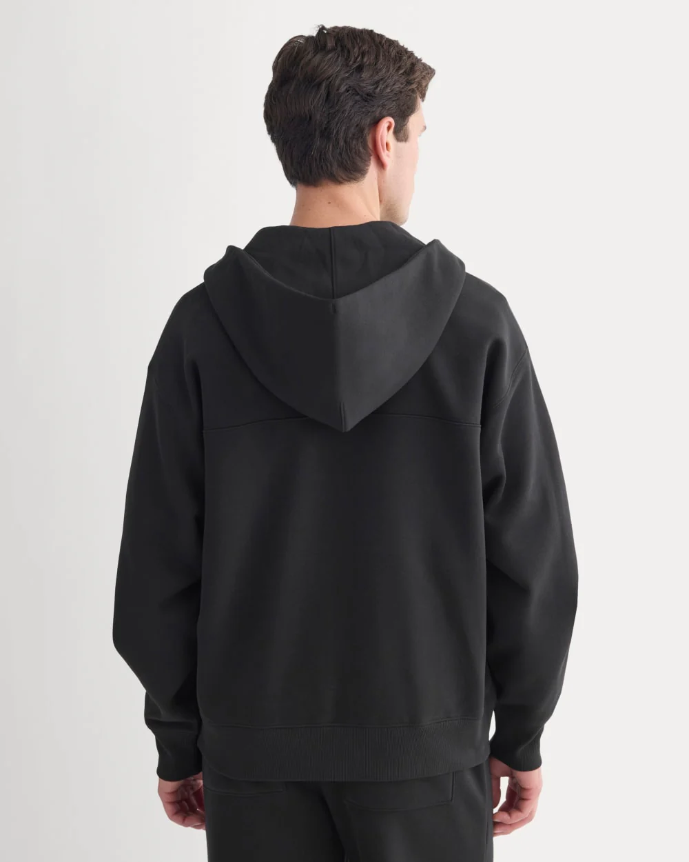 Luxe Fleece Full-Zip Hoodie | Black