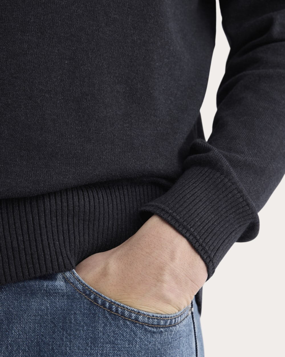 The No-Sweat Sweater | Uniform | Heathered Midnight