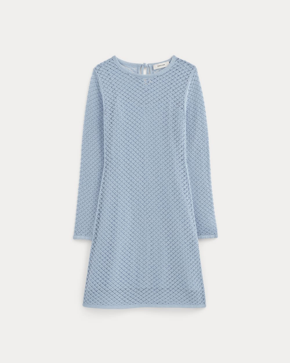 The Lace Knit Mini Dress | Sky Blue