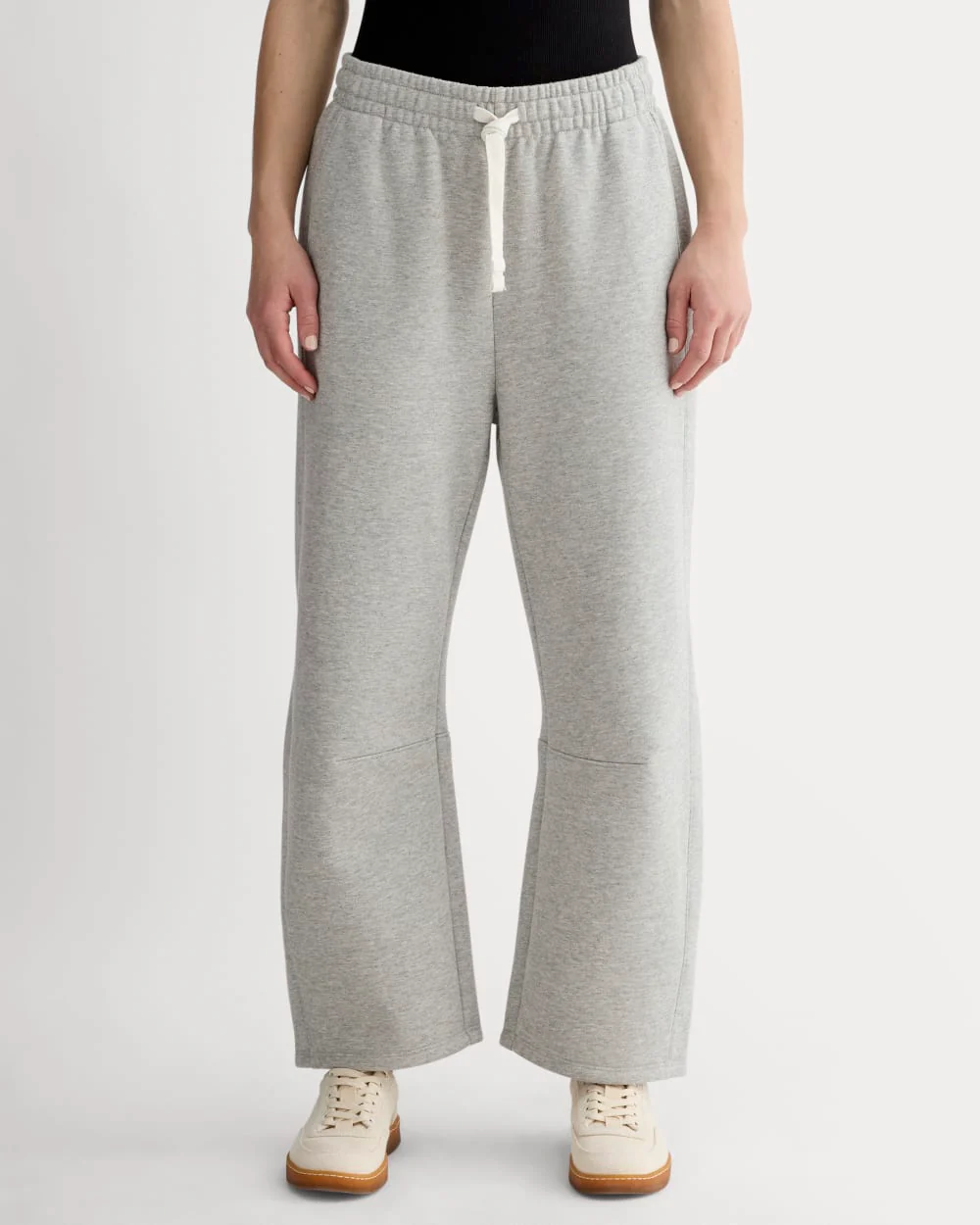 Luxe Fleece Barrel Sweatpant | Heathered Grey