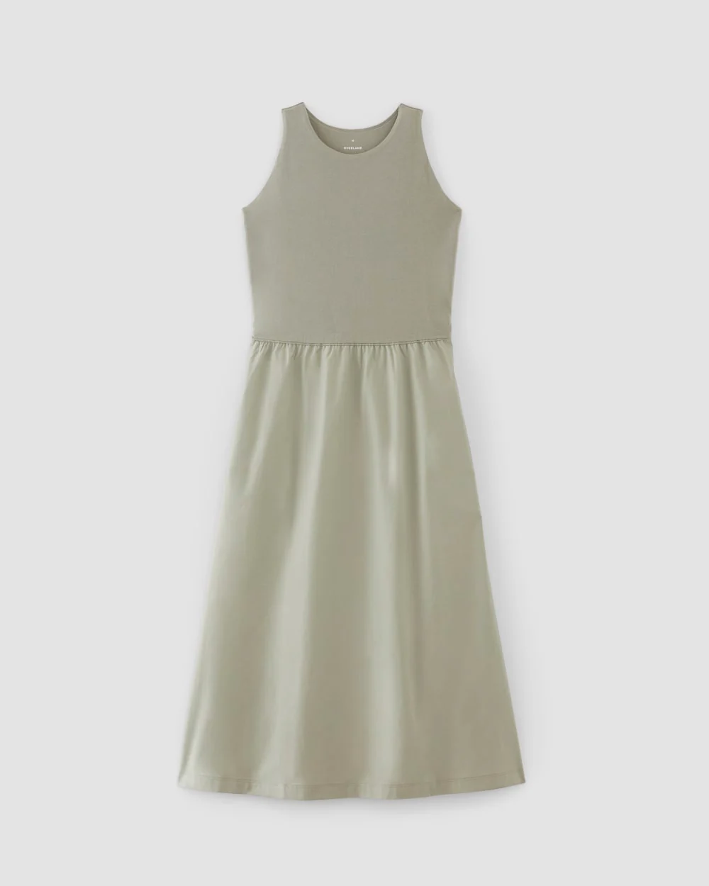 The Supima® High-Neck Riviera Dress | Sage Green