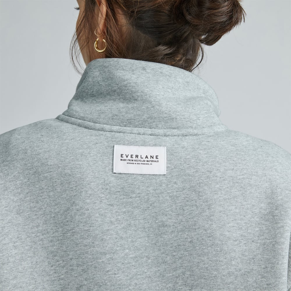 The ReTrack Half-Zip Sweatshirt | Heather Grey
