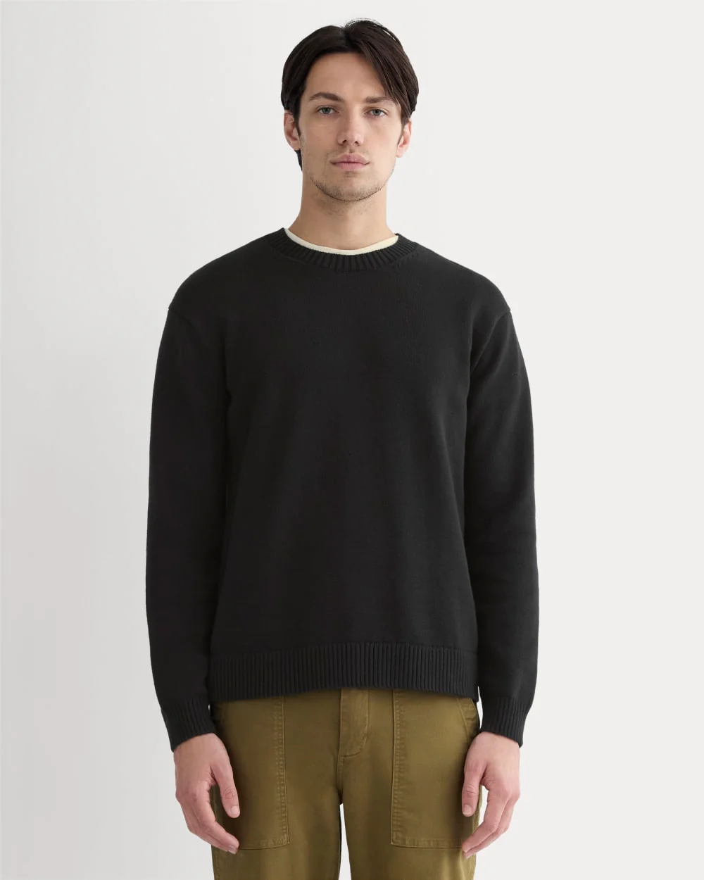 The Classic Sweater in Everyday Cotton | Black
