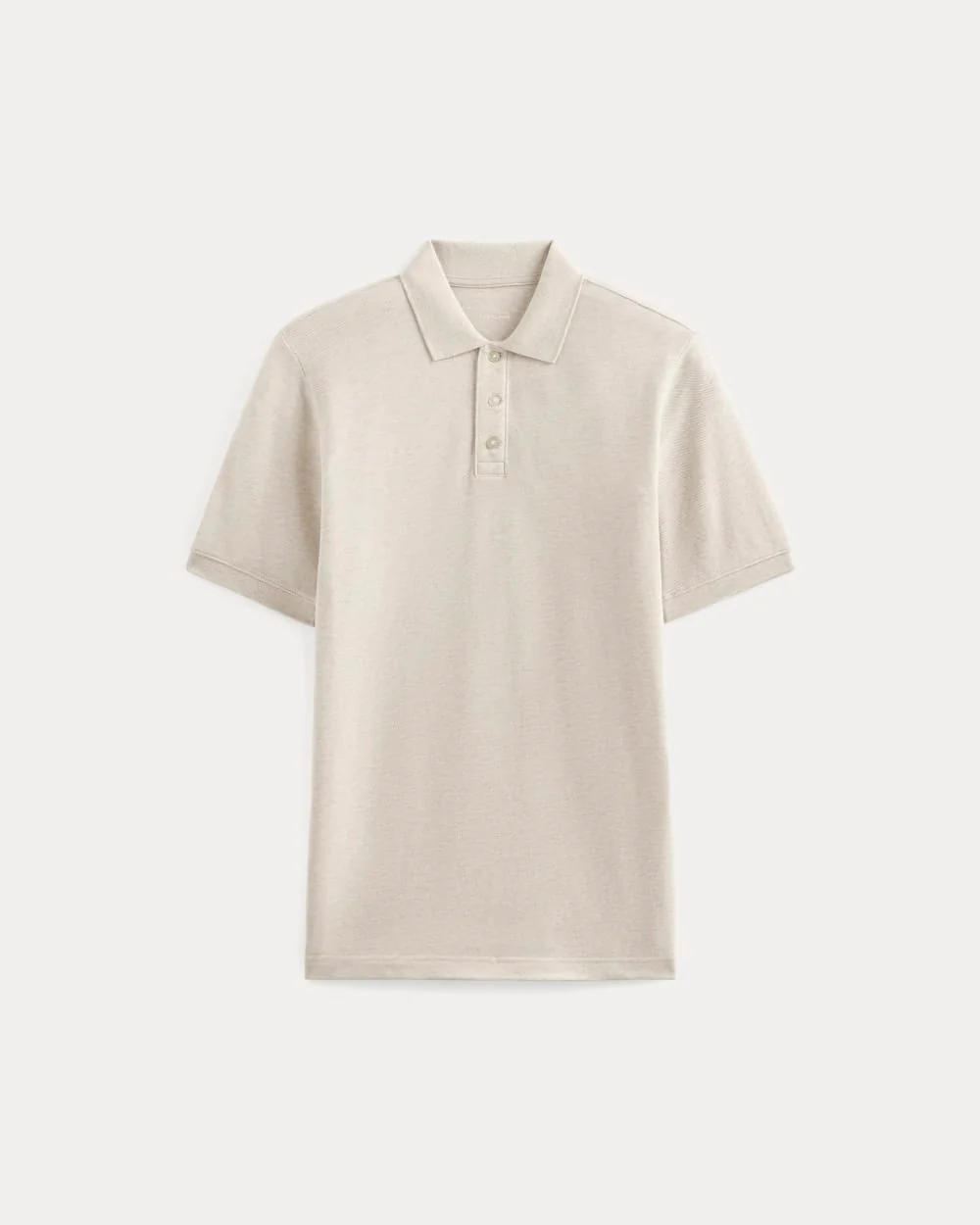 The Pique Polo | Heathered Oat