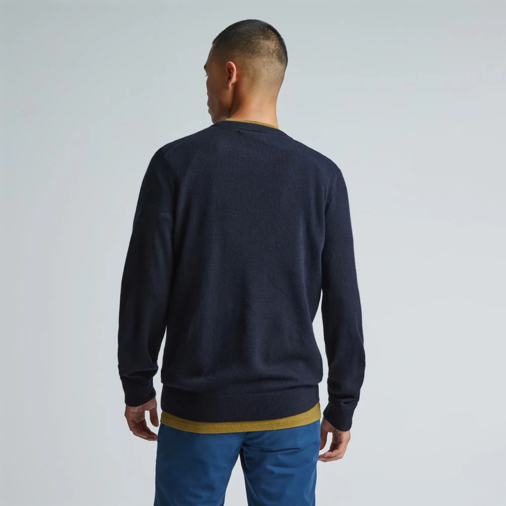 The Grade-A Cashmere Crew | Dark Navy