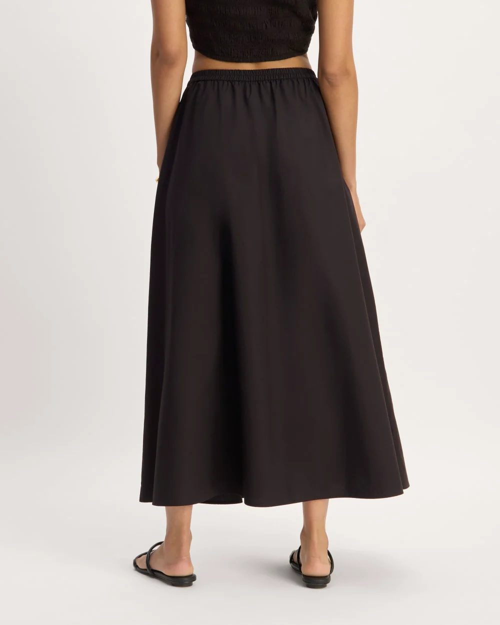 The Supima® Pull-On Maxi Skirt | Black