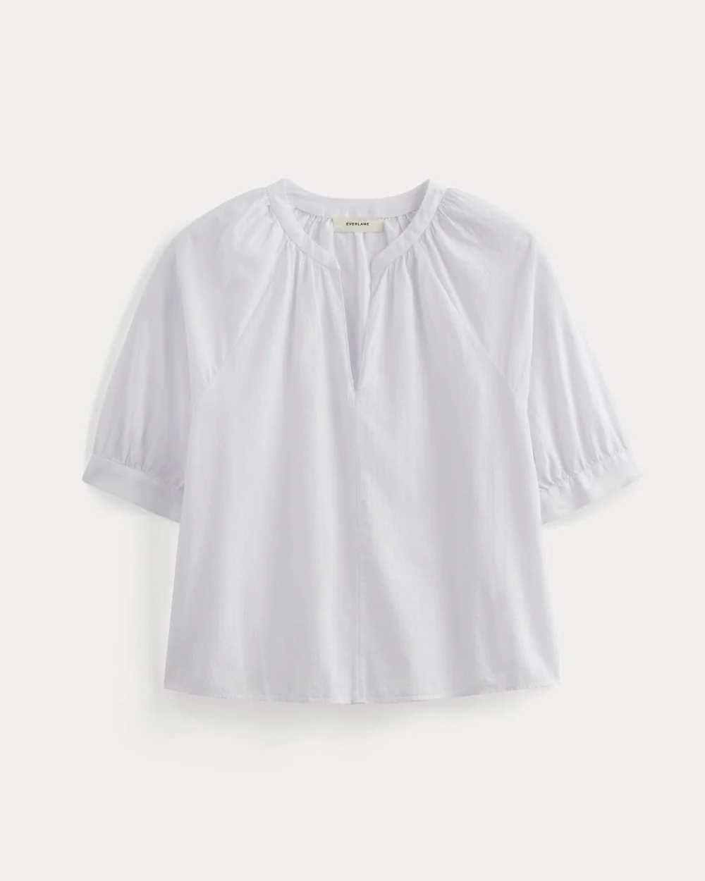 The Gauze Gathered Top | White