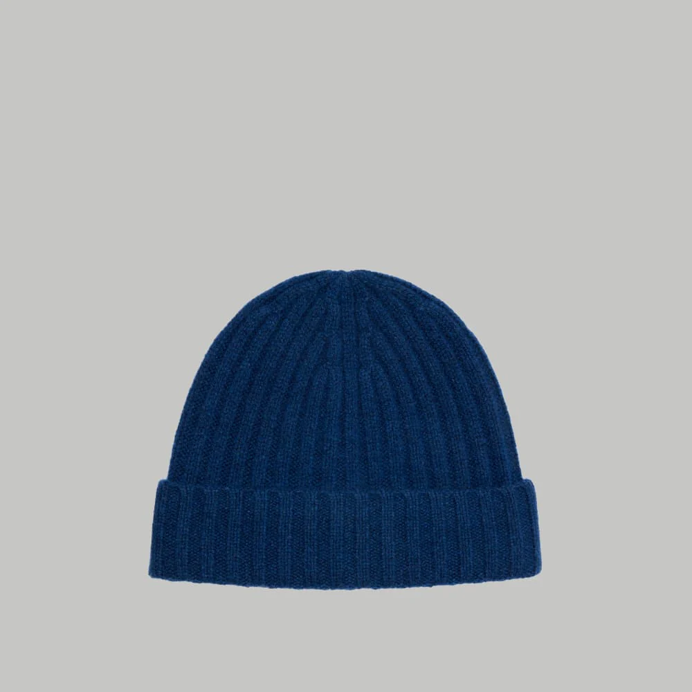 The Cashmere Beanie | Bright Navy