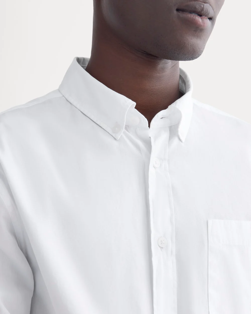 Washed Poplin Shirt | White