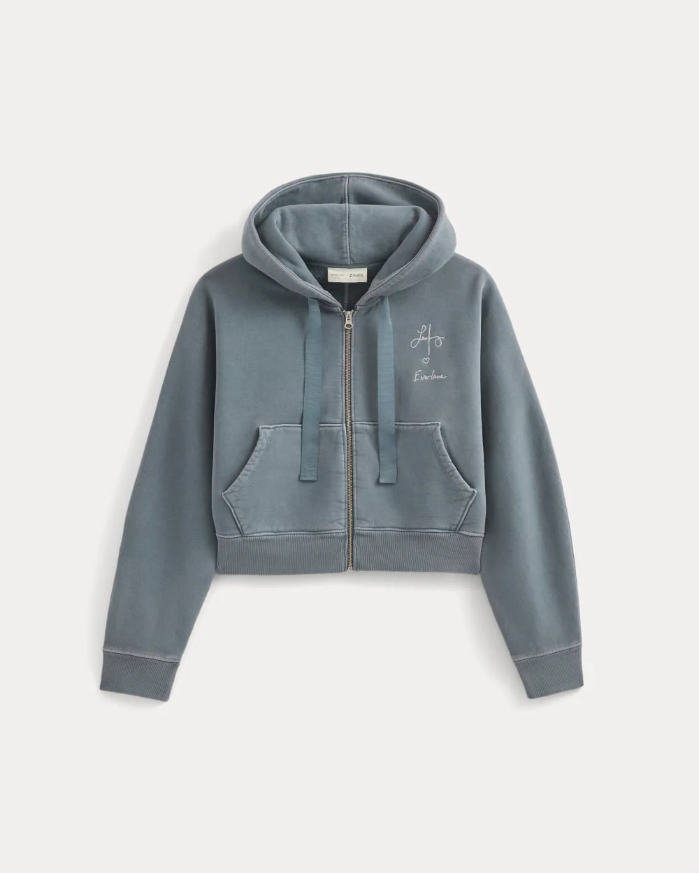 Everlane x The Laufey Foundation Cropped Full-Zip Hoodie | Vintage Indigo