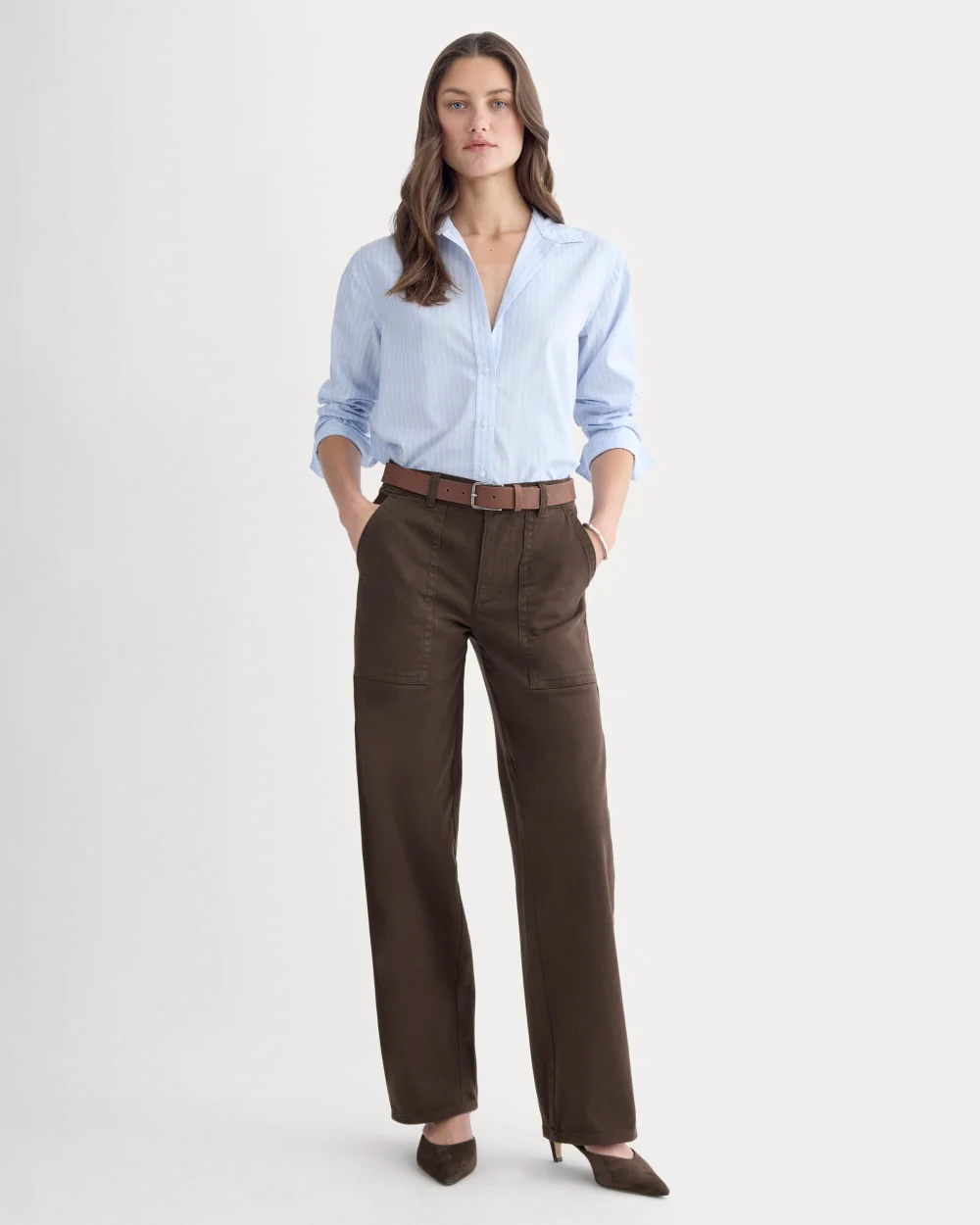 Utility Column Pant | Dark Chocolate