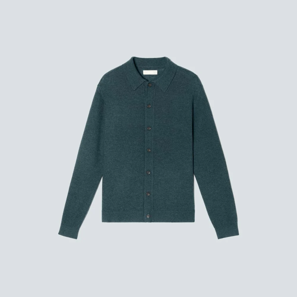 The Merino-Blend Sweater Polo | Deep Teal