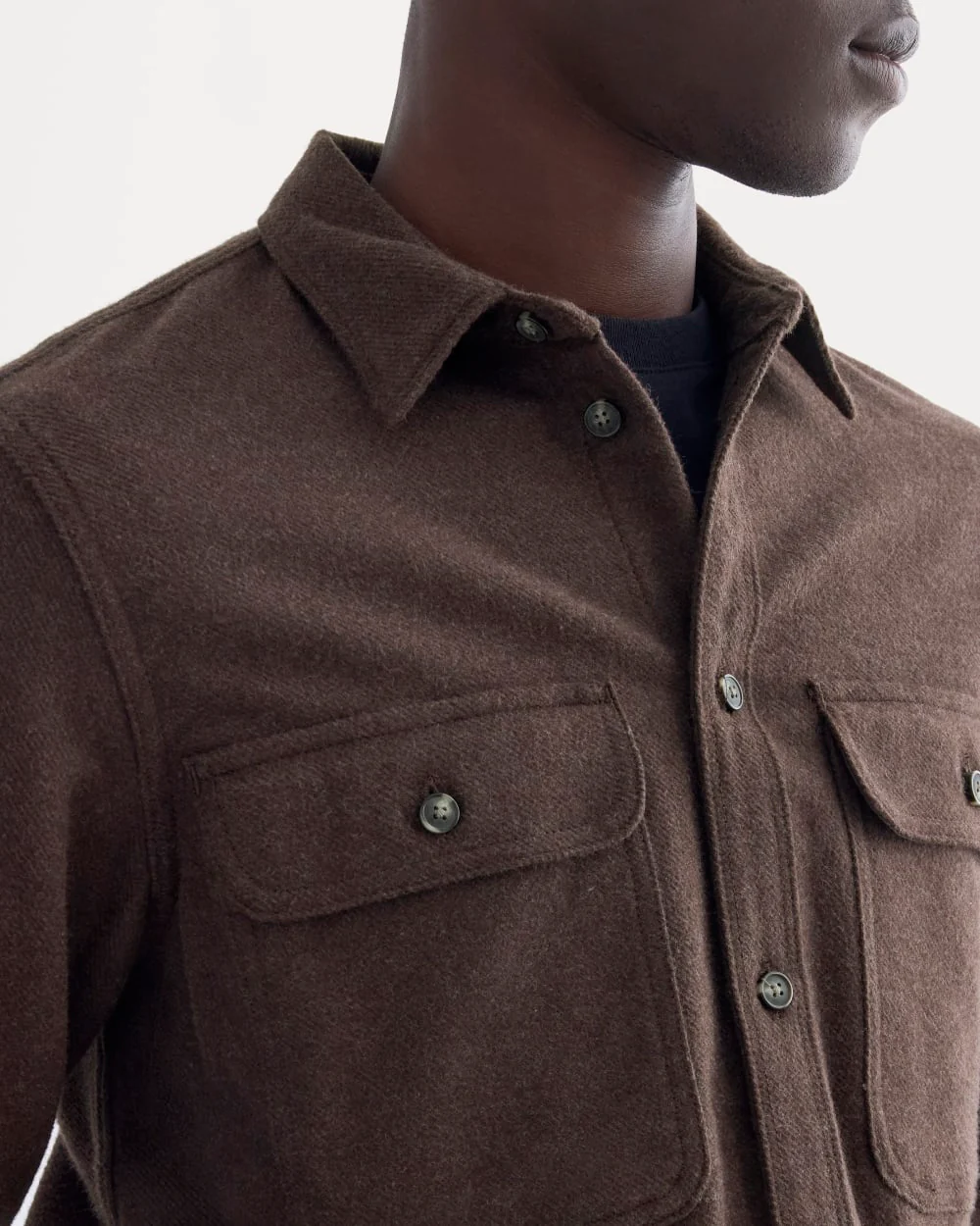 The Heavyweight Overshirt | Uniform | Heather Earth Brown