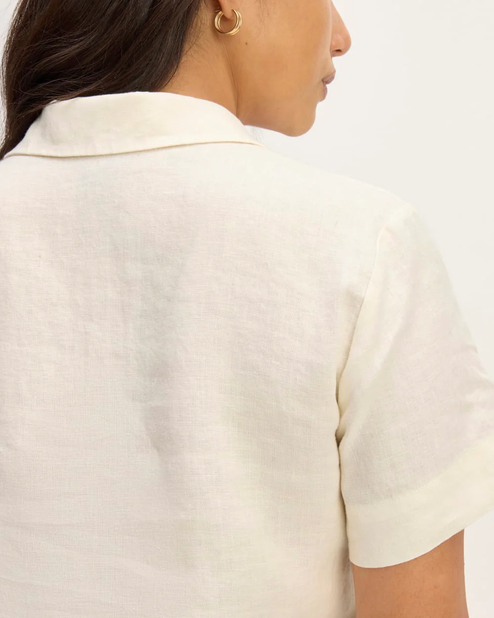 The Notch Shirt in Linen | Bone