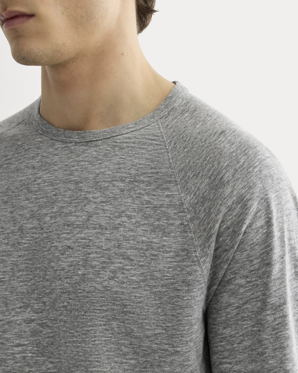 The Rec Long-Sleeve Crew |  Heathered Grey