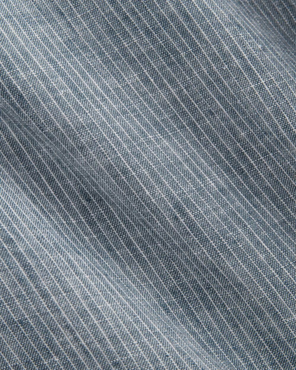 The Daytripper Dress in Linen | White / Blue