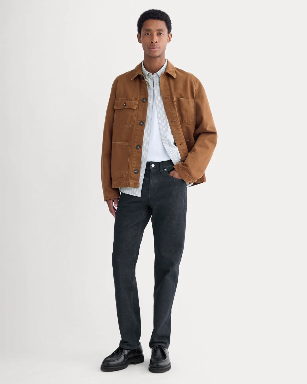 Straight-Leg Stretch Jean | Dark Indigo Rinse