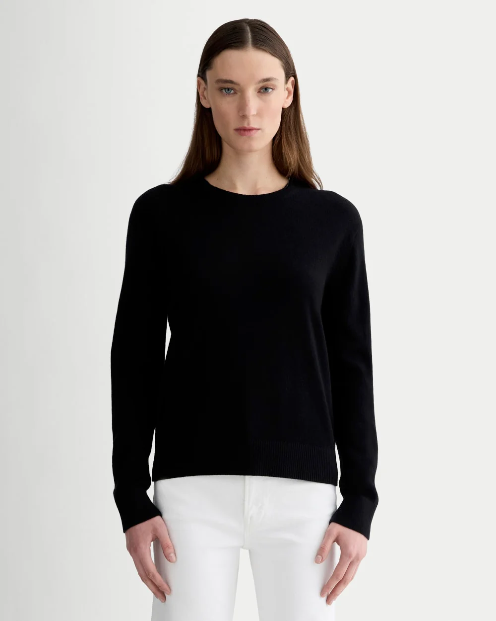 The Classic Crew in Cashmere | Black