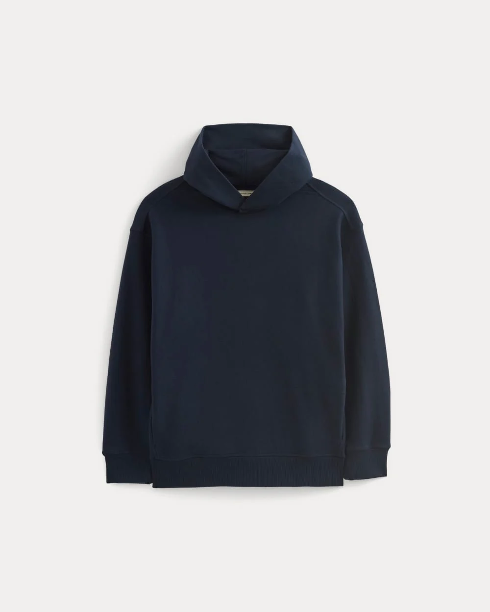 Twill Terry Jacquard Hoodie | Navy