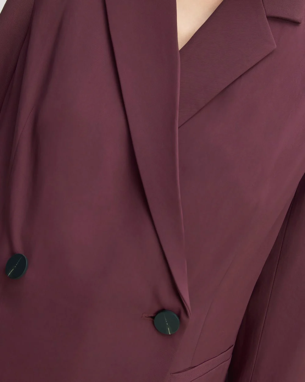 The Drapey Blazer | Burgundy