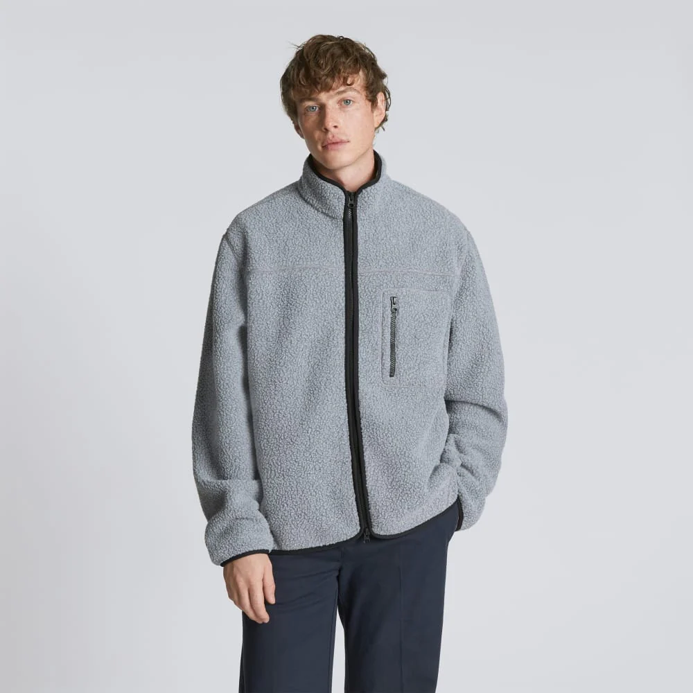 The ReNew Fleece Full Zip | Heathered Coal