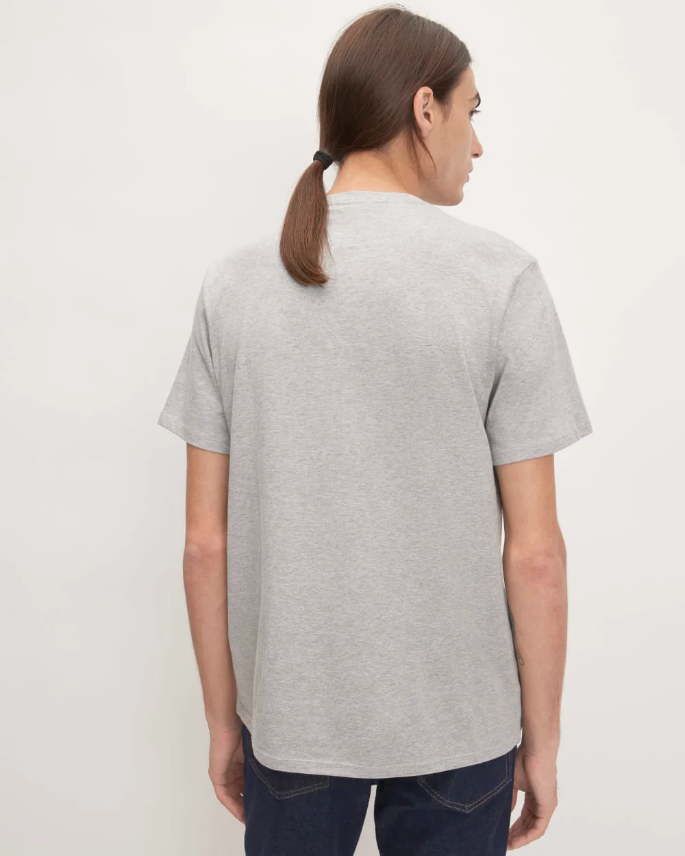 The Organic Cotton V-Neck Tee |  Heathered Grey