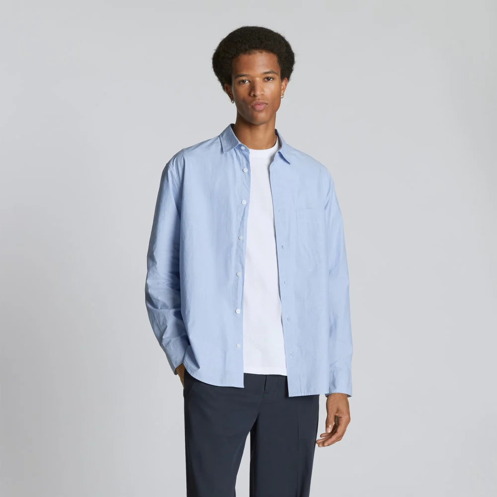 The Relaxed Poplin Shirt | Light Blue