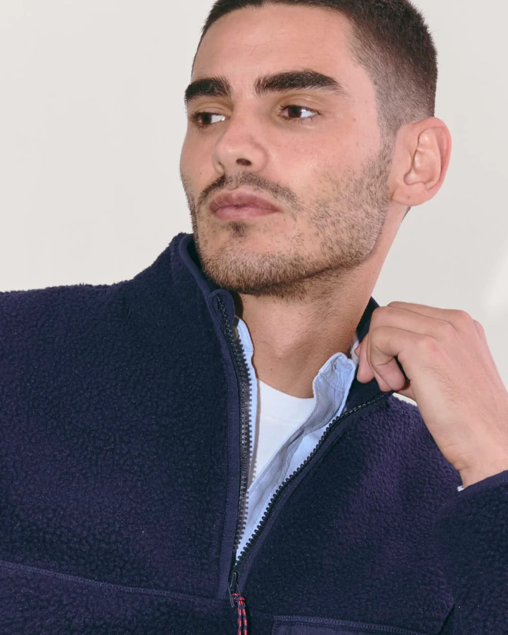 The Teddy Quarter-Zip Fleece | Navy