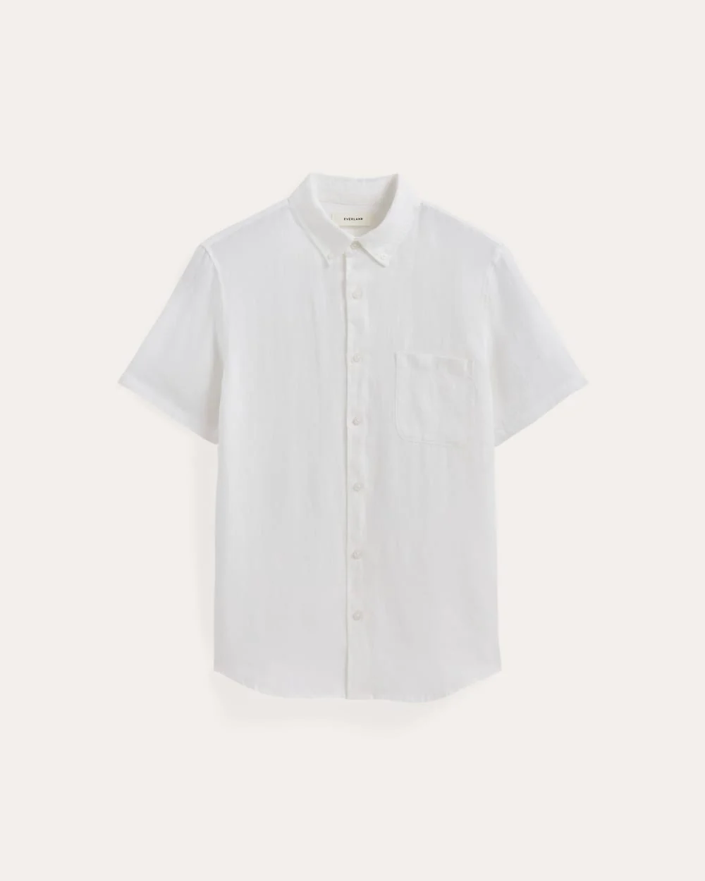 The Classic Short-Sleeve Shirt in Linen | White