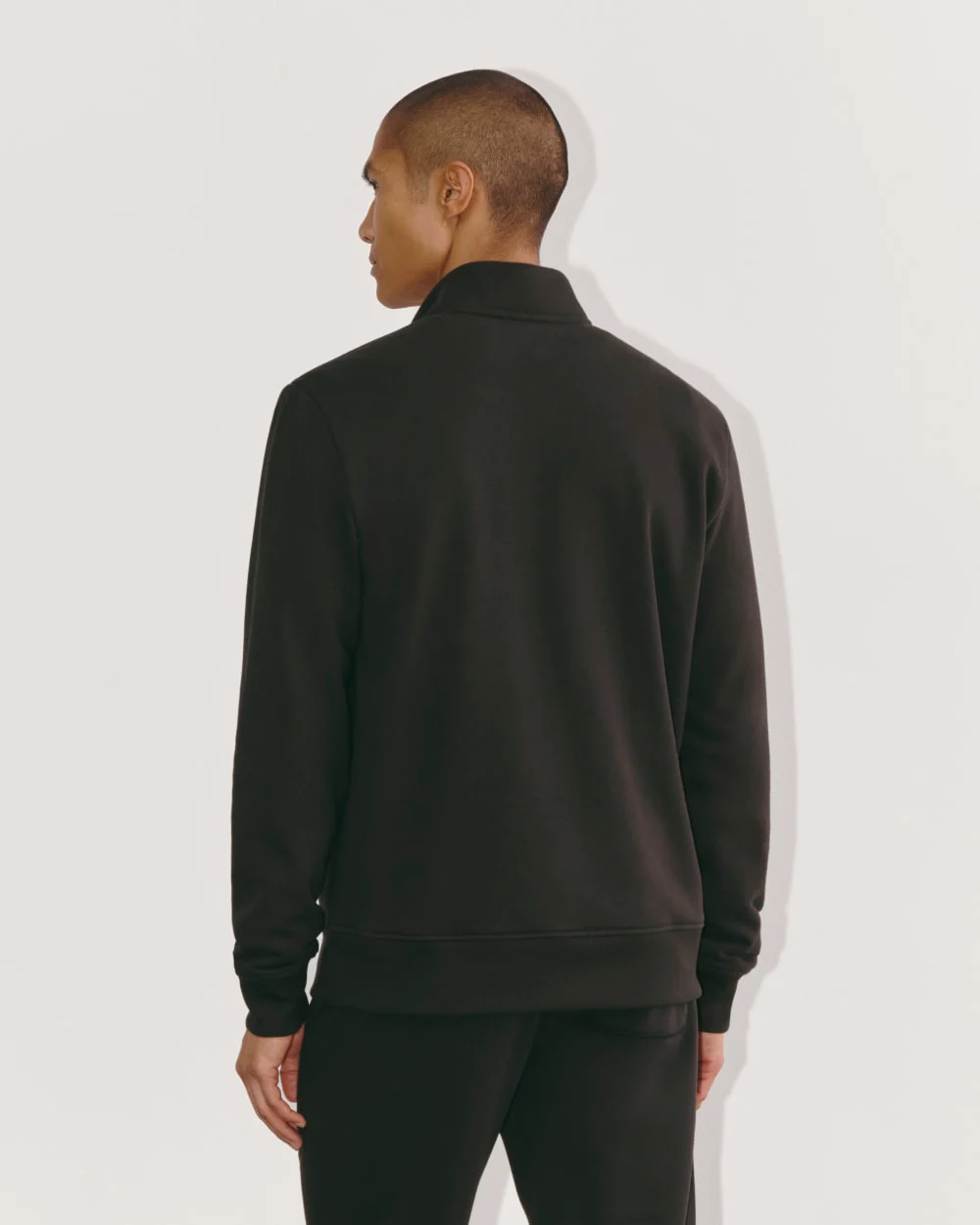 The Off-Duty Terry Quarter-Zip | Black