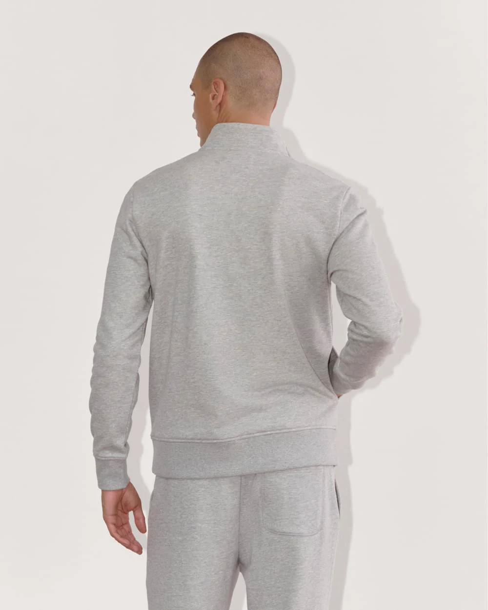 The Off-Duty Terry Quarter-Zip |  Heathered Grey