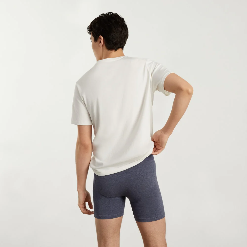 The Supima® Longer Boxer Brief | Uniform | Heather Blue