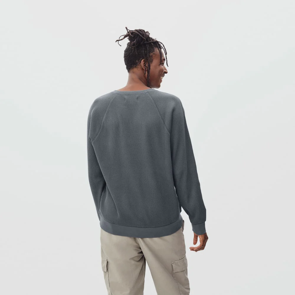 The Waffle Long-Sleeve Crew Tee | Slate