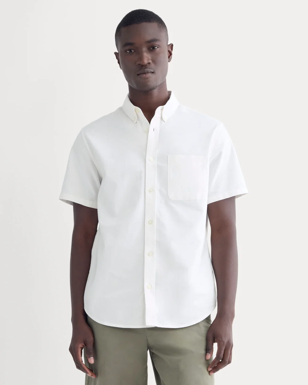 The Organic Short Sleeve Oxford Shirt | White