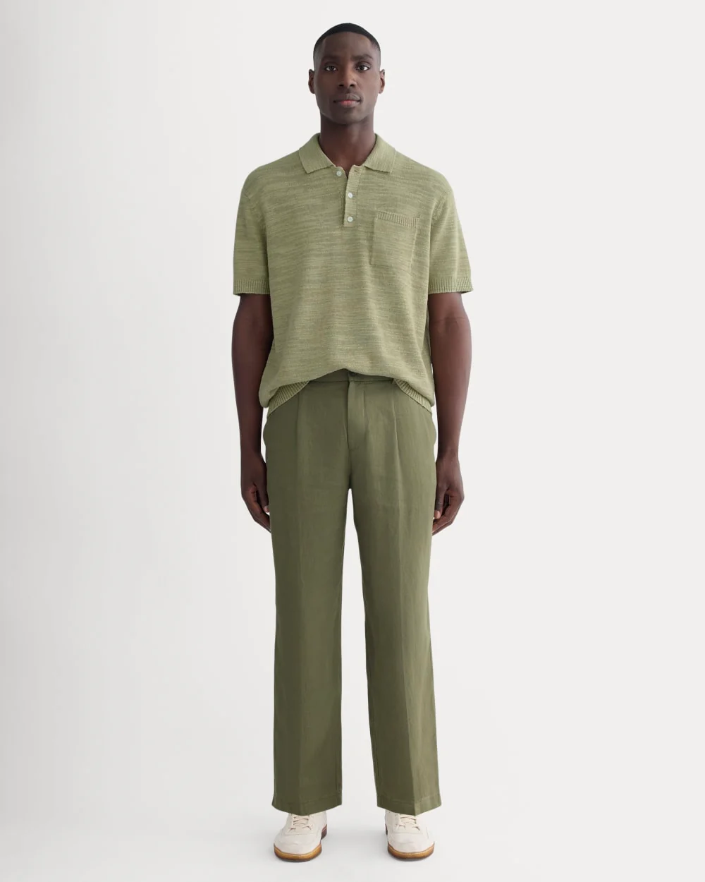 The Linen Pleated Trouser | Kalamata