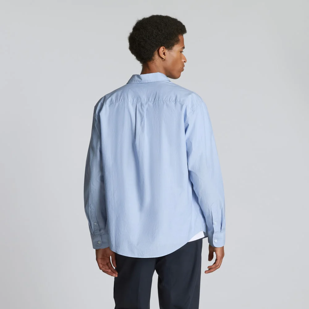 The Relaxed Poplin Shirt | Light Blue